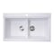 Nantucket Sinks Large Double Bowl Prep Station Topmount Granite Composite White PR3420PS-W - alternate 4